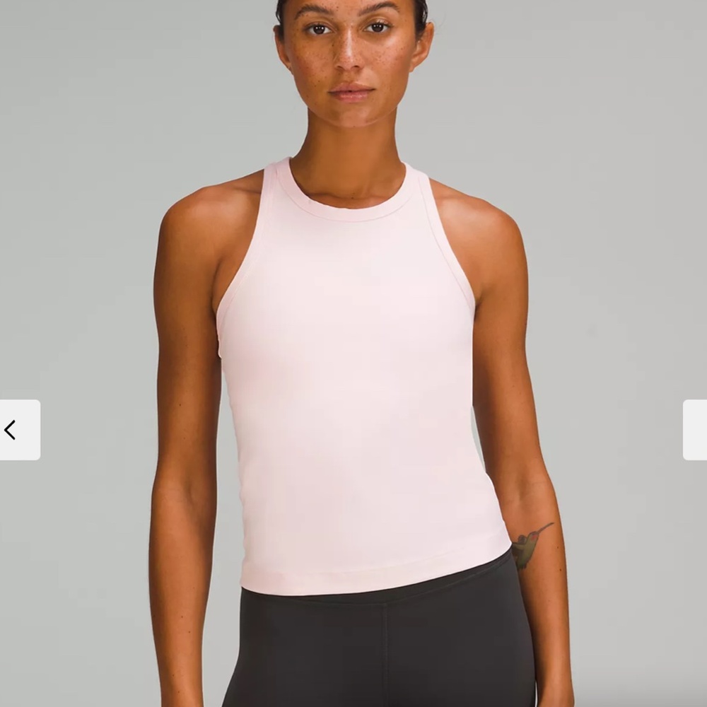 Lululemon Align™ Waist-Length Racerback Tank Top, Size 8, Strawberry Milkshake